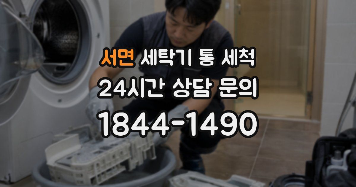 서면 세탁기 통 세척