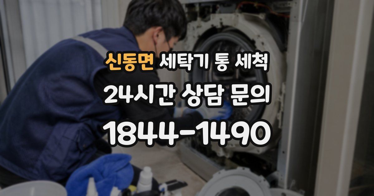 신동면 세탁기 통 세척