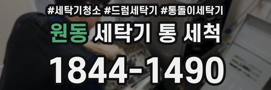 원동 세탁기 통 세척