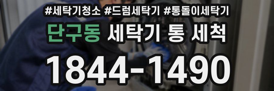 단구동 세탁기 통 세척
