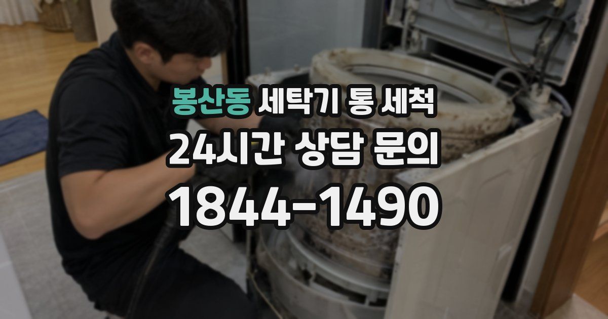 봉산동 세탁기 통 세척