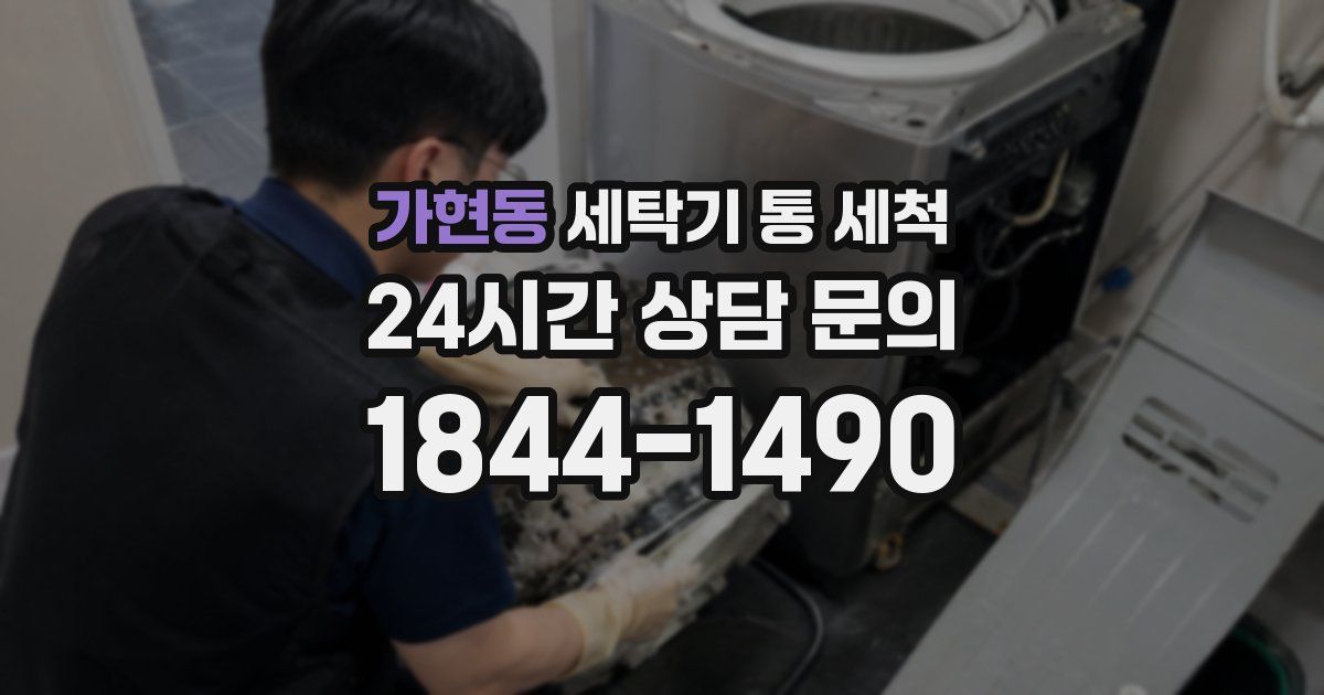 가현동 세탁기 통 세척