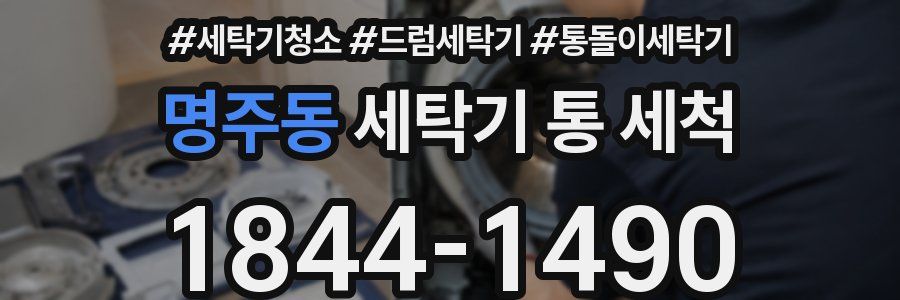 명주동 세탁기 통 세척