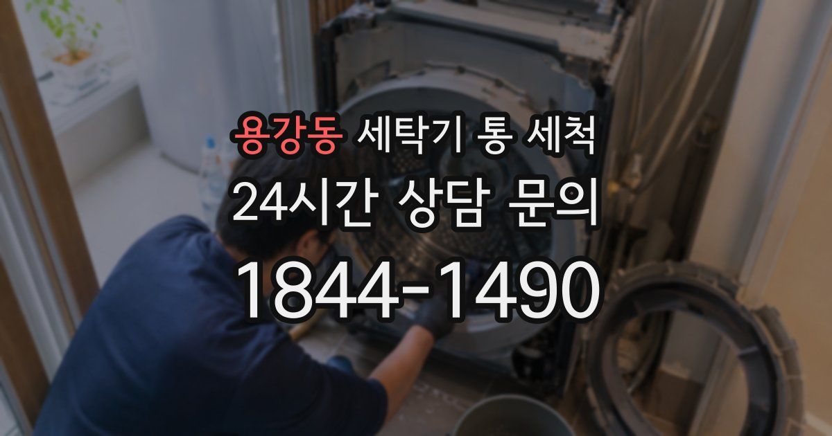용강동 세탁기 통 세척