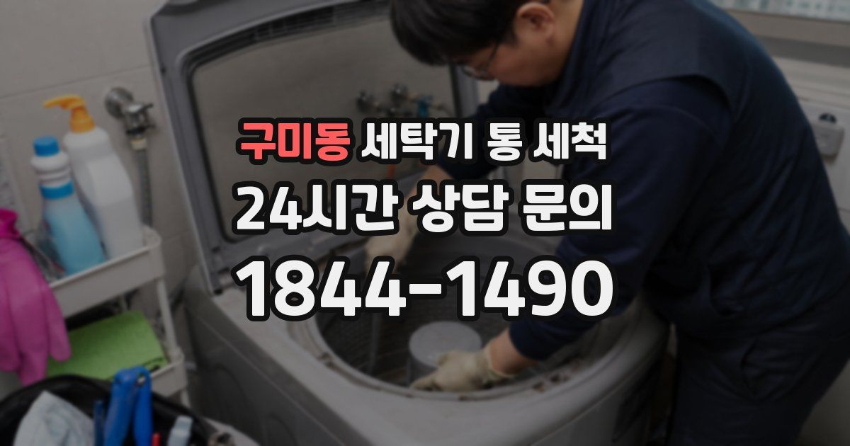 구미동 세탁기 통 세척