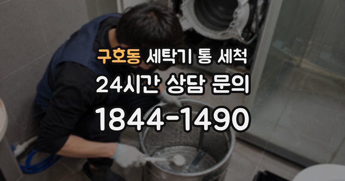 구호동 세탁기 통 세척