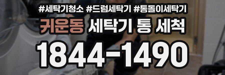 귀운동 세탁기 통 세척