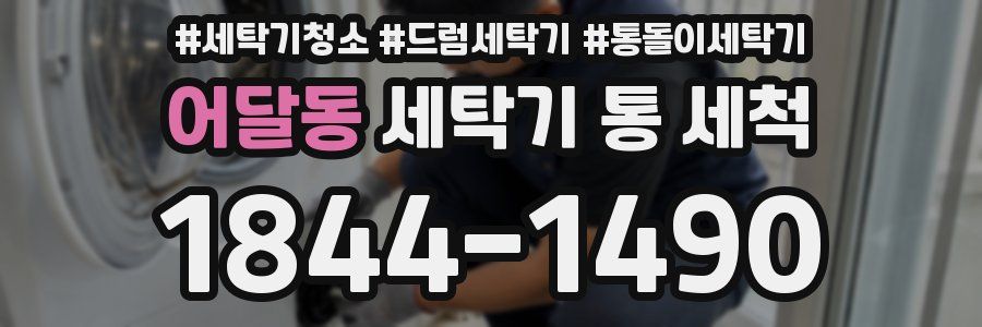 어달동 세탁기 통 세척