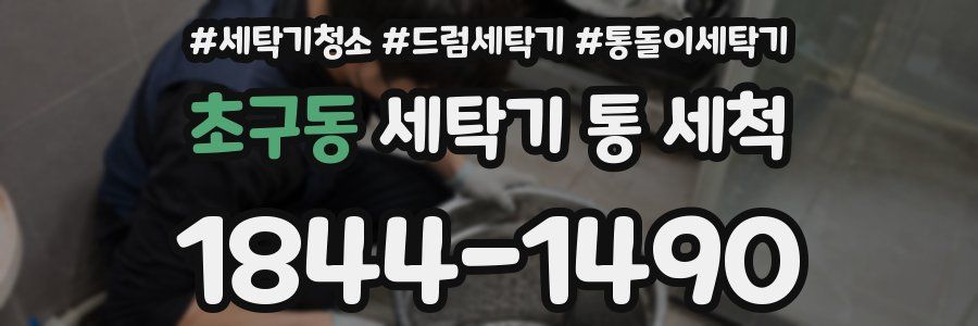 초구동 세탁기 통 세척