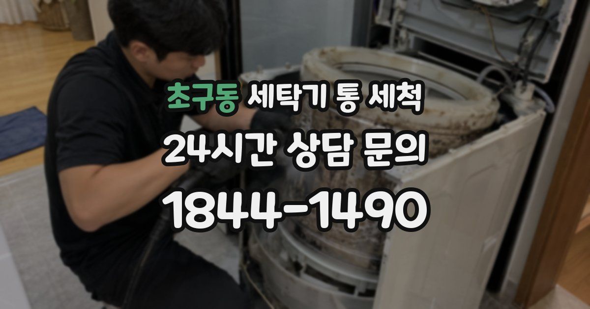 초구동 세탁기 통 세척