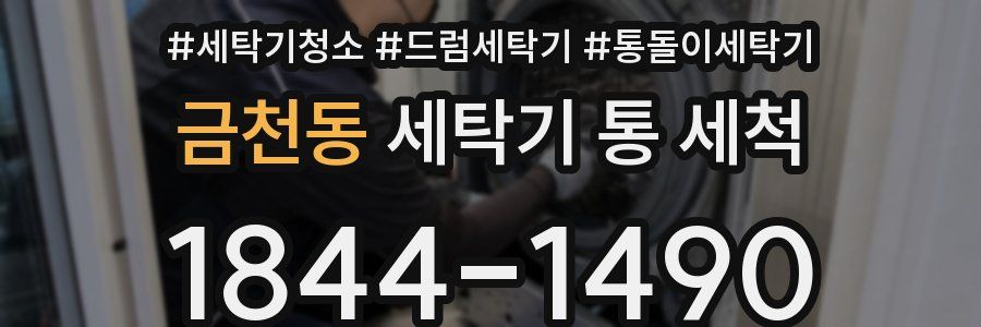 금천동 세탁기 통 세척