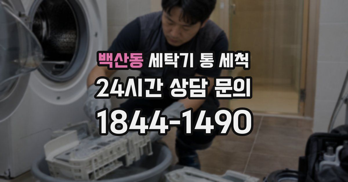 백산동 세탁기 통 세척