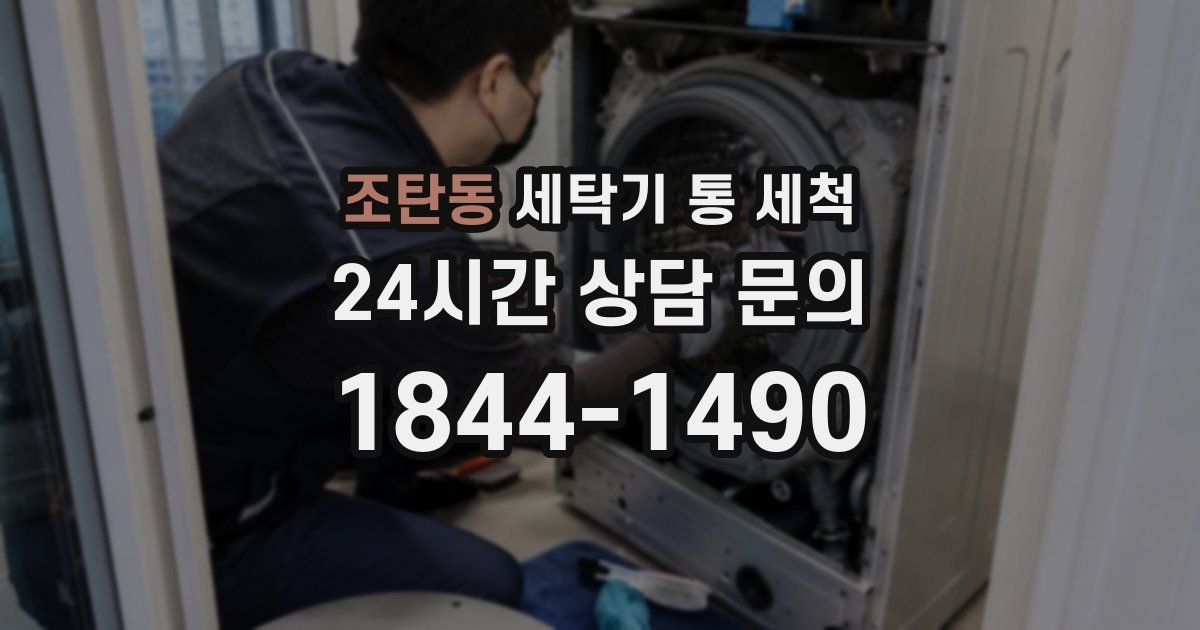 조탄동 세탁기 통 세척