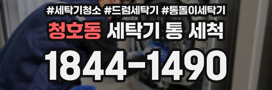청호동 세탁기 통 세척