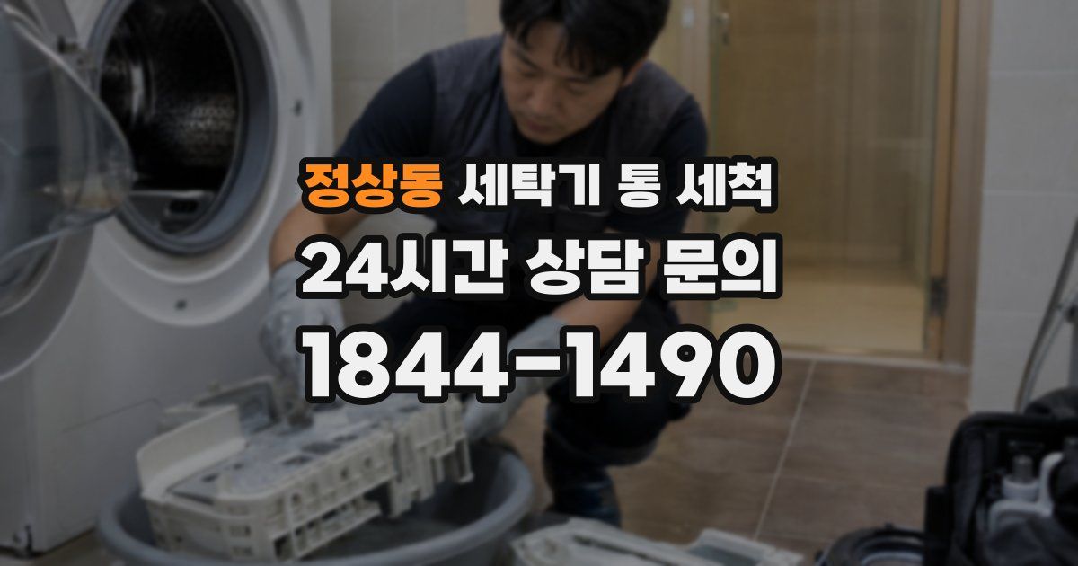 정상동 세탁기 통 세척