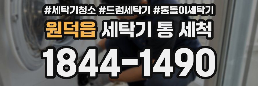 원덕읍 세탁기 통 세척