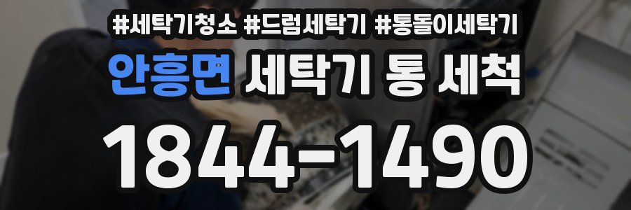 안흥면 세탁기 통 세척