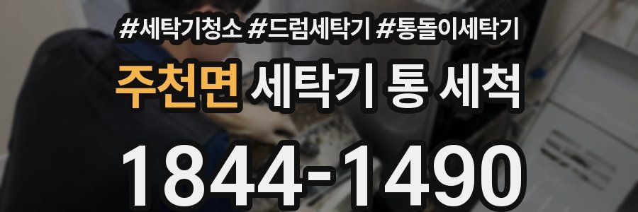 주천면 세탁기 통 세척