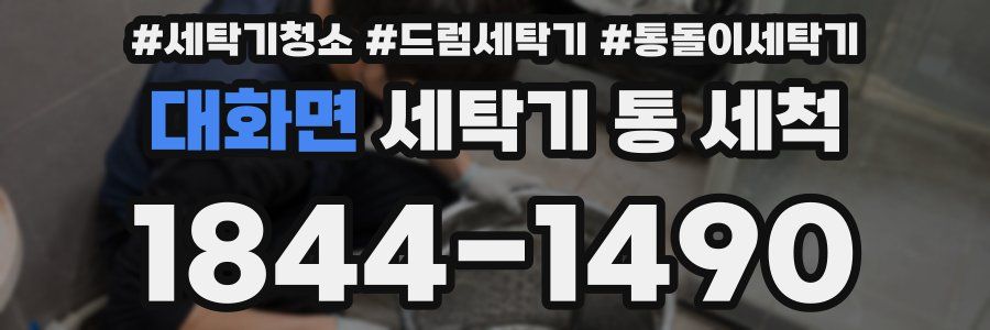 대화면 세탁기 통 세척