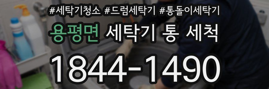 용평면 세탁기 통 세척