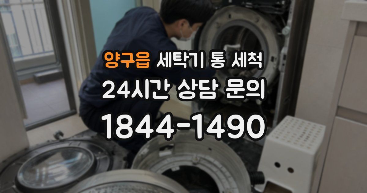 양구읍 세탁기 통 세척