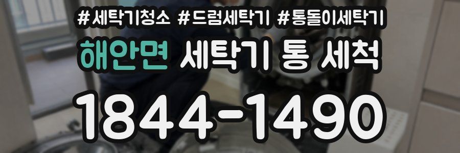 해안면 세탁기 통 세척