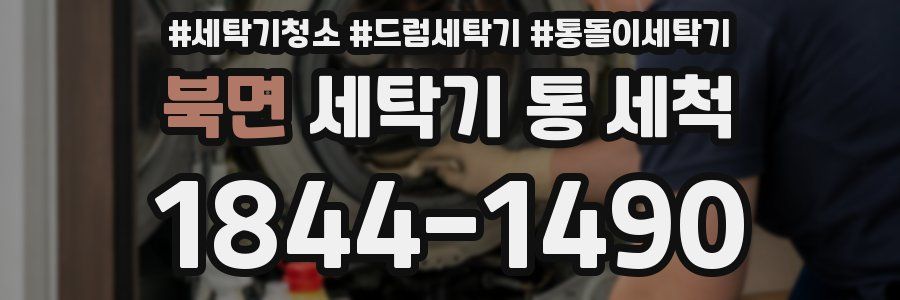 북면 세탁기 통 세척