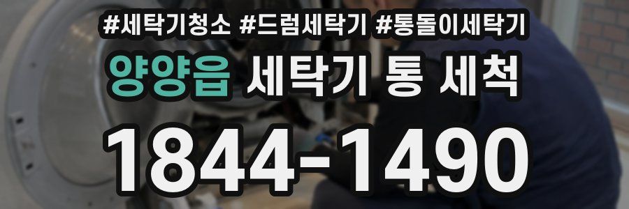 양양읍 세탁기 통 세척