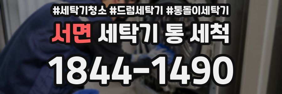 서면 세탁기 통 세척