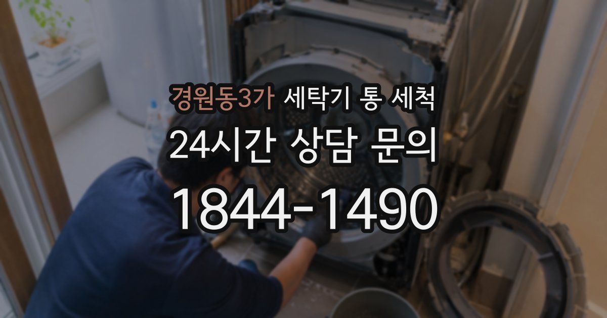 경원동3가 세탁기 통 세척