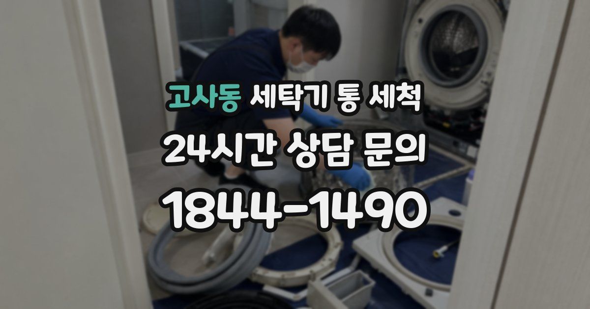 고사동 세탁기 통 세척