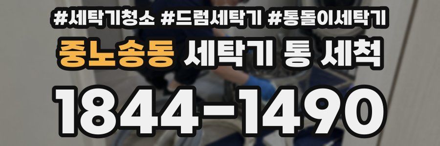 중노송동 세탁기 통 세척