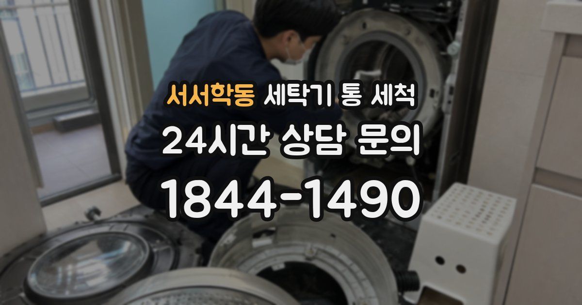 서서학동 세탁기 통 세척