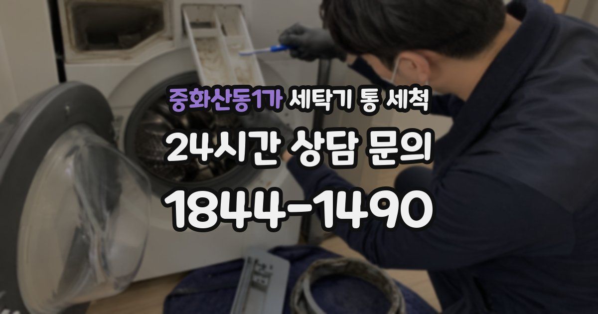 중화산동1가 세탁기 통 세척