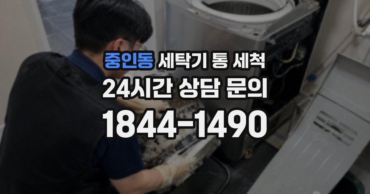 중인동 세탁기 통 세척