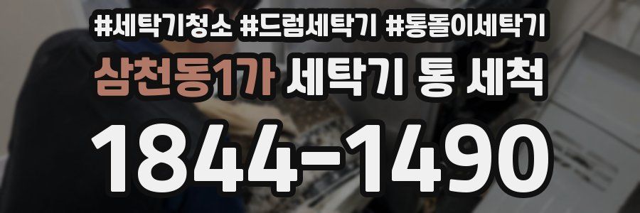 삼천동1가 세탁기 통 세척