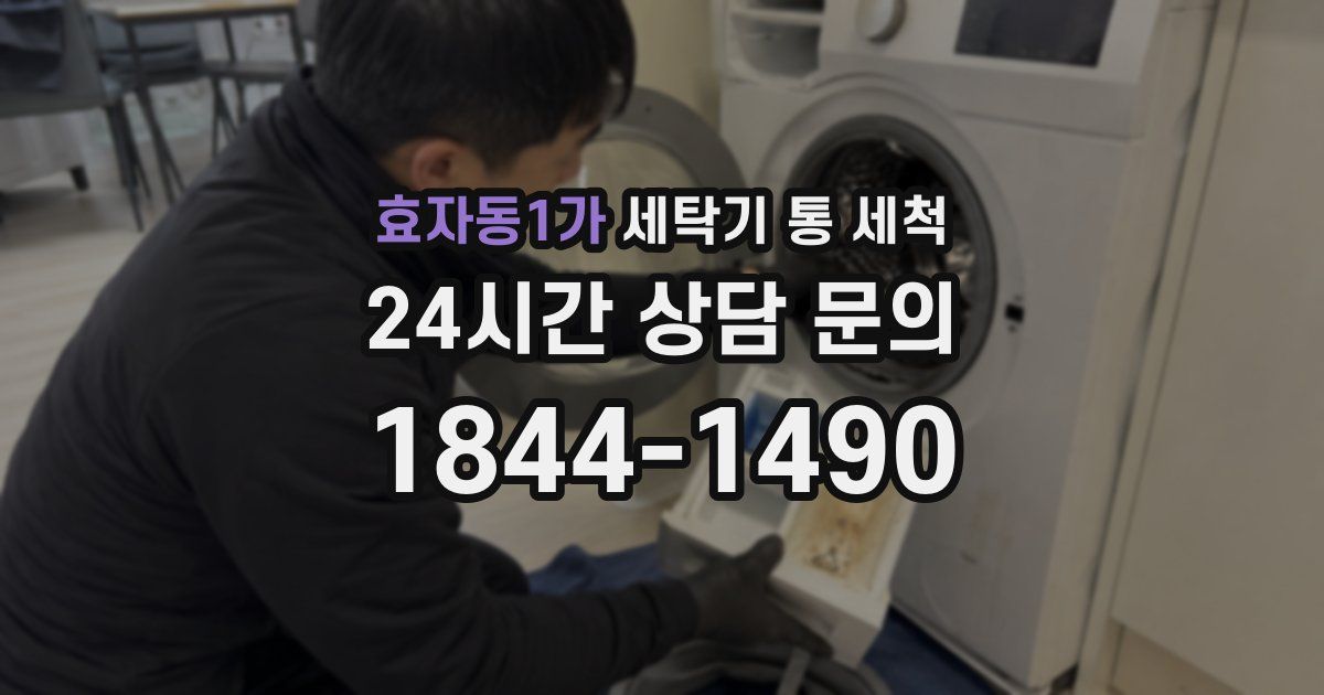 효자동1가 세탁기 통 세척