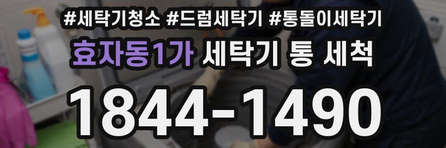 효자동1가 세탁기 통 세척