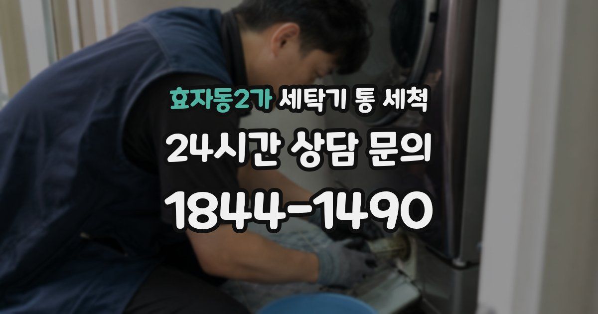 효자동2가 세탁기 통 세척