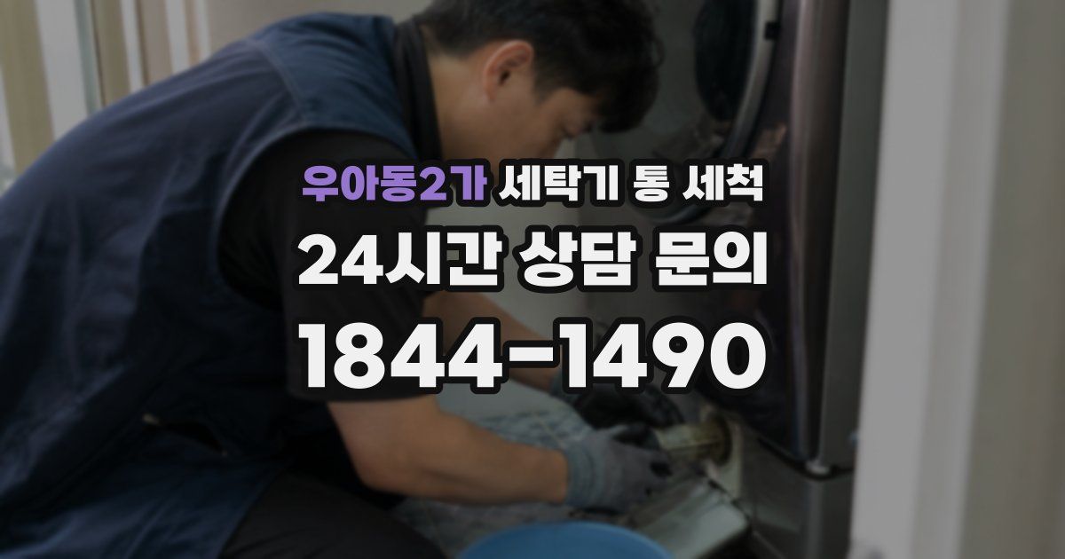 우아동2가 세탁기 통 세척
