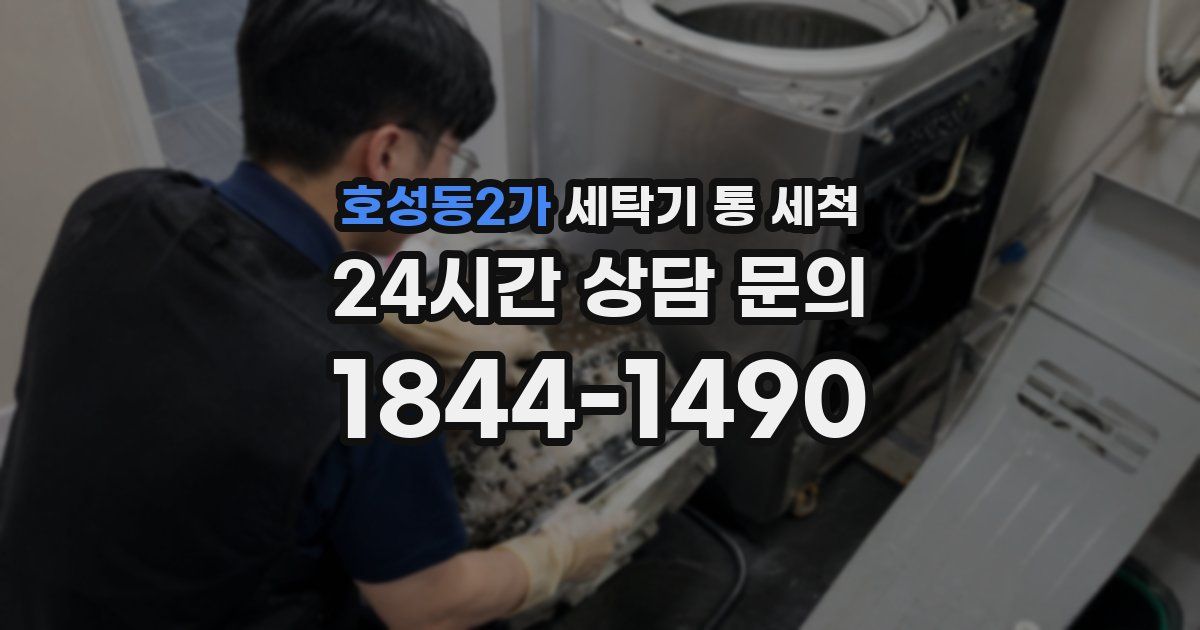 호성동2가 세탁기 통 세척