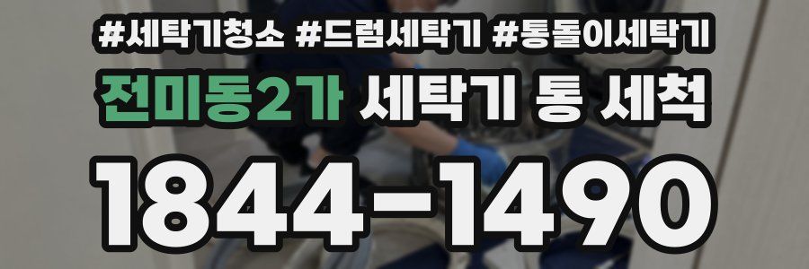 전미동2가 세탁기 통 세척