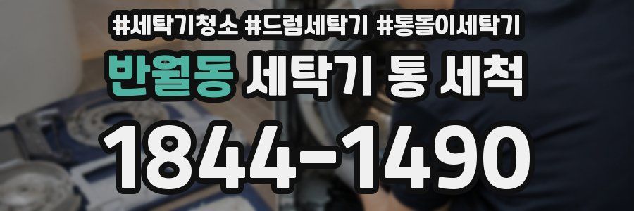 반월동 세탁기 통 세척
