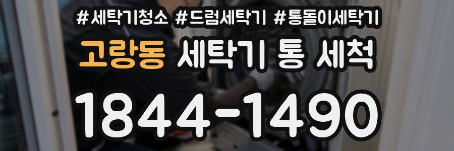 고랑동 세탁기 통 세척