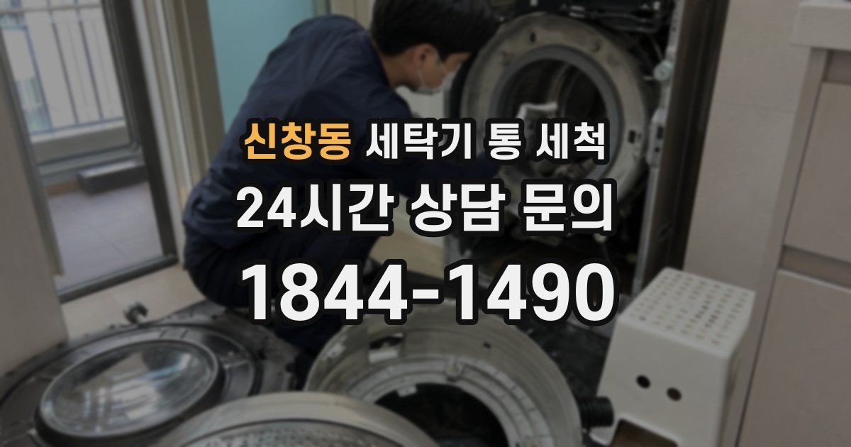 신창동 세탁기 통 세척