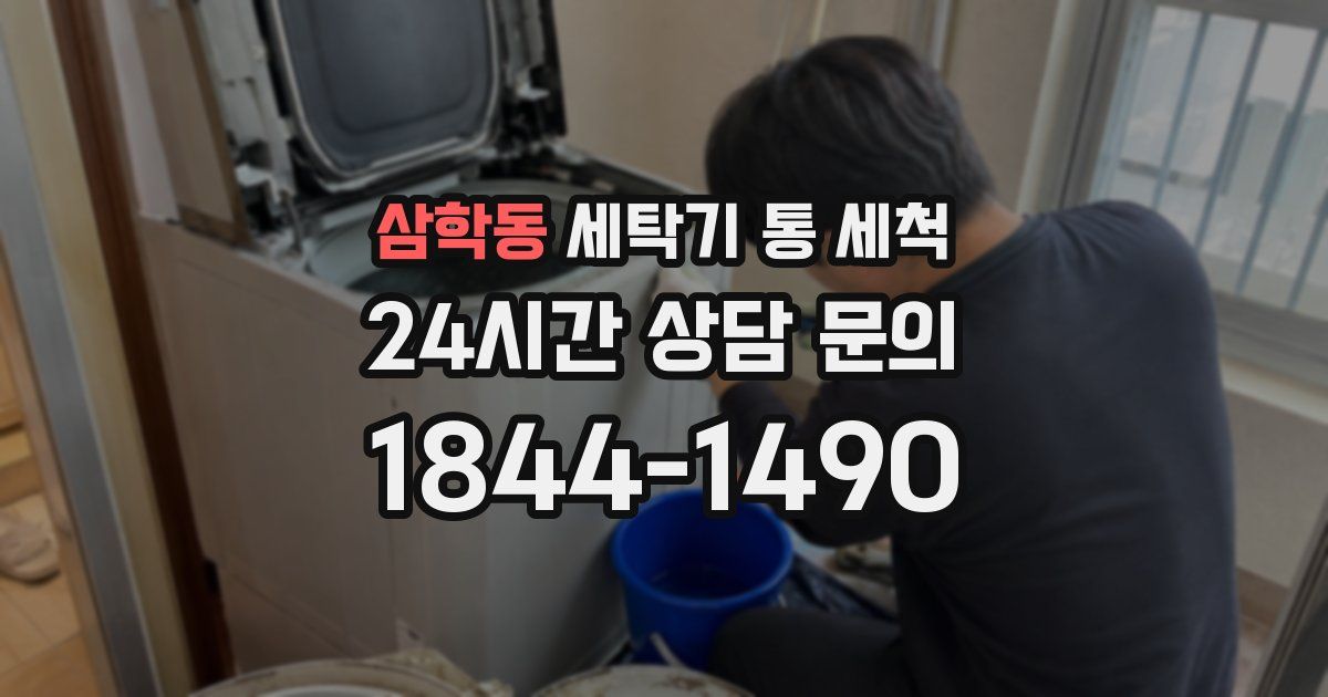 삼학동 세탁기 통 세척