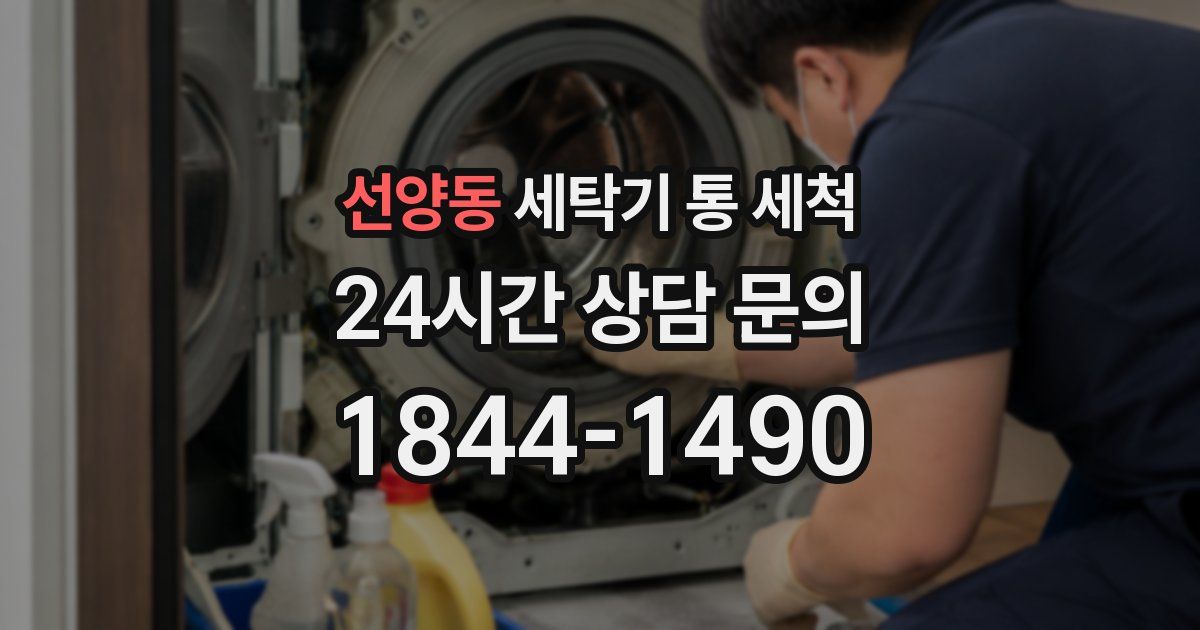 선양동 세탁기 통 세척