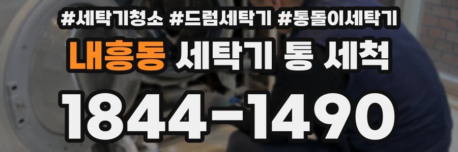 내흥동 세탁기 통 세척