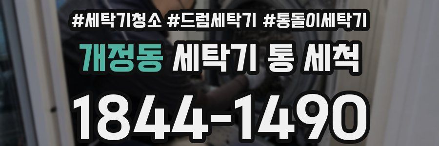 개정동 세탁기 통 세척