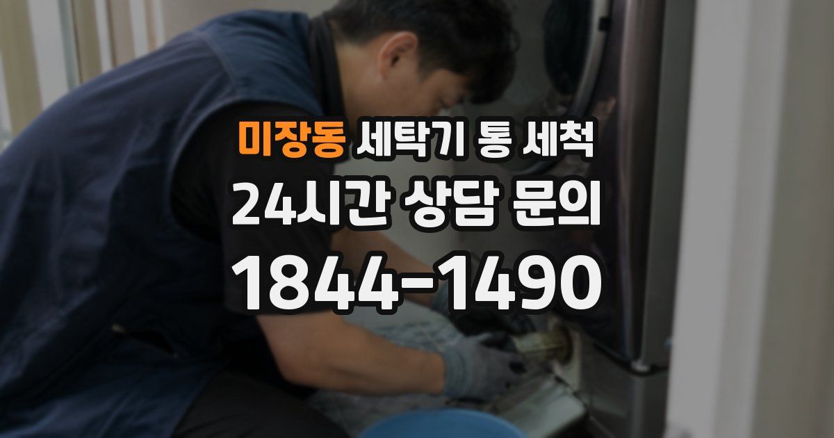 미장동 세탁기 통 세척